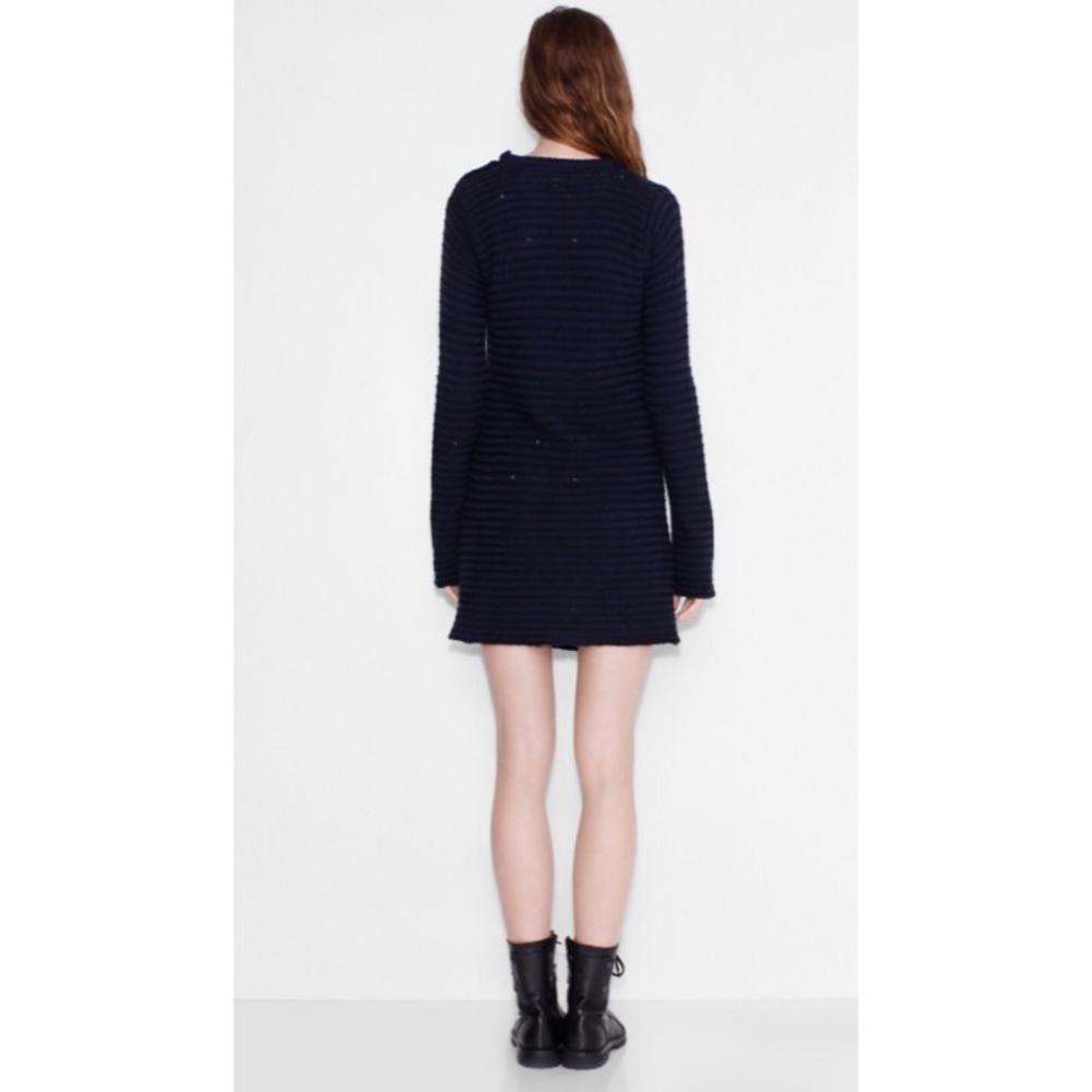 ๐ธ๐ Zadig & Voltaire แฆ Jada Robe Dress แฆ Navy - Picture 6 of 8